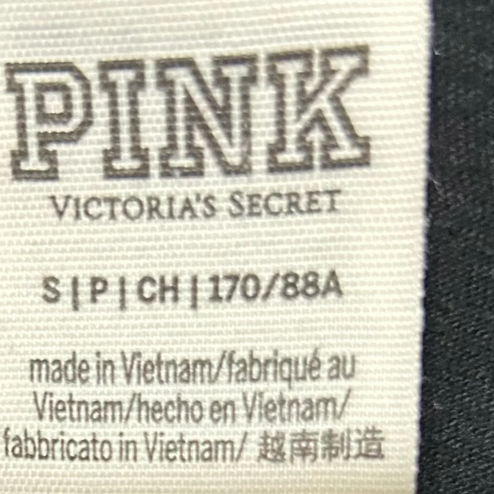 Victoria’s Secret Black tee with bright colors spelling out “LovePink” on back - Picture 3 of 3